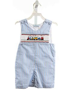 ANNAFIE  BLUE  STRIPED SMOCKED JON JON