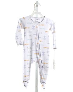 LAVENDER BOW  MULTI-COLOR  PRINT  LAYETTE WITH PICOT STITCHING