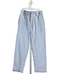 J. BAILEY  BLUE SEERSUCKER STRIPED  PANTS