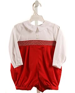 LULI & ME  RED   SMOCKED DRESSY BUBBLE
