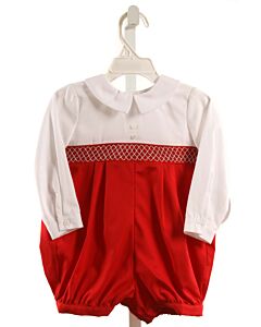 LULI & ME  RED   SMOCKED DRESSY BUBBLE