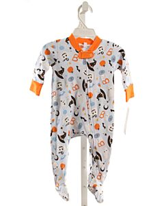 MAGNOLIA BABY  BLUE KNIT  PRINTED DESIGN LAYETTE