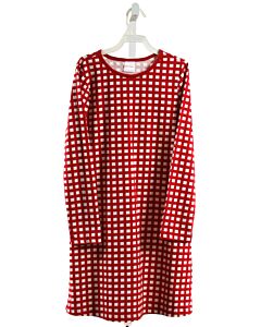 HANNA ANDERSSON  RED  WINDOWPANE  KNIT DRESS