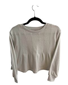 HABITUAL GIRL  CREAM    KNIT LS SHIRT