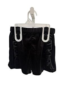 VIGNETTE  BLACK VELOUR   SHORTS WITH RUFFLE