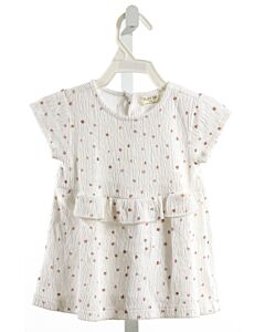 PLAY UP  WHITE KNIT POLKA DOT  DRESS