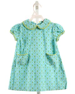 ORIENT EXPRESSED  AQUA CORDUROY   DRESS