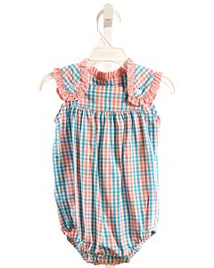 SOUTHERN SUNSHINE KIDS  BLUE  PLAID  BUBBLE