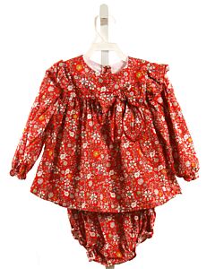 BELLA BLISS  RED  FLORAL  2-PIECE OUTFIT