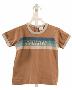 COTTON KIDS  BROWN  PRINT  T-SHIRT