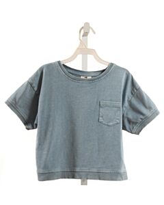 COTTON KIDS  CHAMBRAY    KNIT SS SHIRT