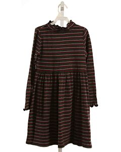 HANNA ANDERSSON  BLACK  STRIPED  KNIT DRESS