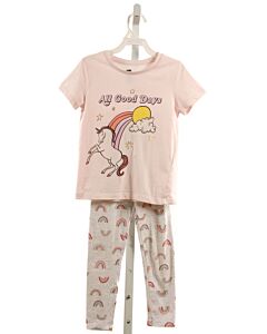 COTTON KIDS  LT PINK   PRINTED DESIGN 2-PIECE OUTFIT