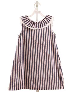 THE OAKS APPAREL CHAMBRAY STRIPED DRESS