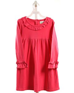 BE MINE HOT PINK KNIT DRESS WITH RUFFLE