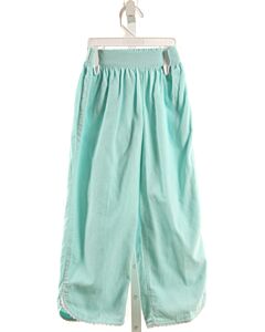 ALICE KATHLEEN  AQUA CORDUROY   PANTS WITH PICOT STITCHING