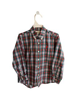 THE BEAUFORT BONNET COMPANY  RED  PLAID  DRESS SHIRT