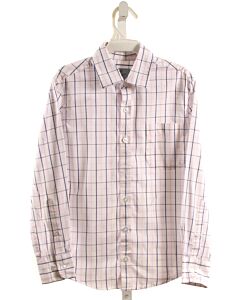CLASS CLUB  WHITE  PLAID  DRESS SHIRT