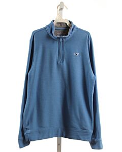 VINEYARD VINES  BLUE KNIT   PULLOVER