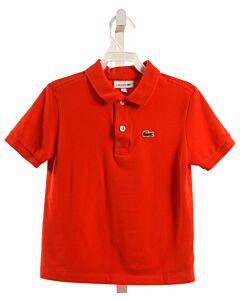 LACOSTE  RED    KNIT SS SHIRT