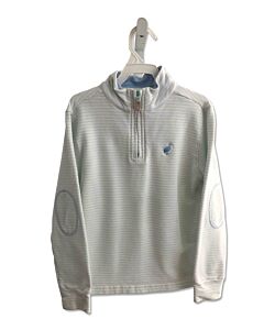THE BEAUFORT BONNET COMPANY  LT BLUE  STRIPED  PULLOVER