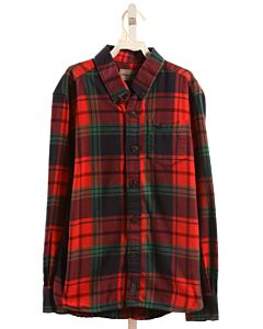 SOUTHERN MARSH  RED FLANNEL PLAID  DRESS SHIRT