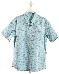 SOUTHERN TIDE  AQUA    DRESS SHIRT