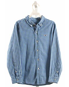 VINEYARD VINES  BLUE  GINGHAM  DRESS SHIRT