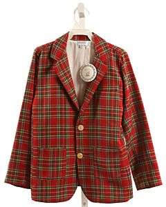 DONDOLO  RED  PLAID  BLAZER