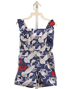 CPC  NAVY  PRINT  ROMPER WITH RUFFLE