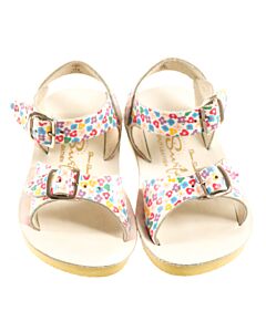 SUN SANS/ SALTWATER SANDALS FLORAL SANDALS  *EUC SIZE TODDLER 7