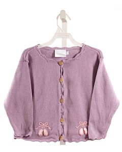 LITTLE ENGLISH  LAVENDER   EMBROIDERED CARDIGAN