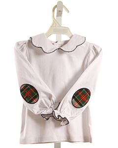 THE BEAUFORT BONNET COMPANY  WHITE    KNIT LS SHIRT WITH PICOT STITCHING