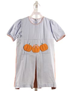 DONDOLO CHAMBRAY APPLIQUED DRESS