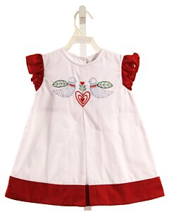 THE PROPER PEONY  WHITE   EMBROIDERED DRESS