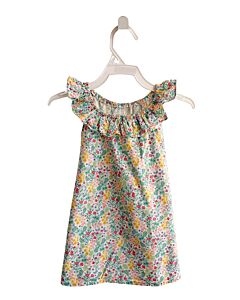 PEGGY GREEN  GREEN  FLORAL  SLEEVELESS SHIRT WITH RUFFLE