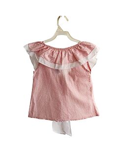BELLA BLISS  PINK  POLKA DOT  SLEEVELESS SHIRT WITH RUFFLE