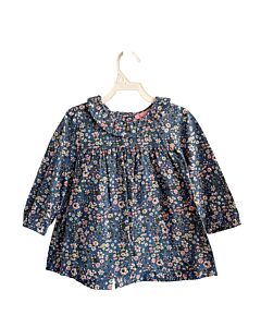 BISBY BY LITTLE ENGLISH  BLUE  FLORAL  KNIT LS SHIRT
