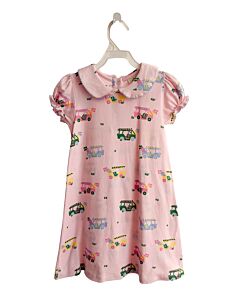 THE BEAUFORT BONNET COMPANY  PINK    KNIT DRESS WITH PICOT STITCHING