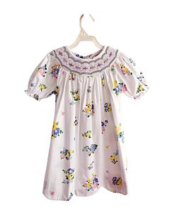 THE BEAUFORT BONNET COMPANY  WHITE  FLORAL SMOCKED DRESS