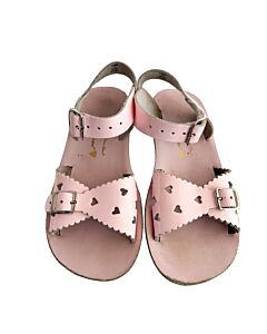 SUN SANS/ SALTWATER SANDALS PINK SANDALS *THIS ITEM IS GENTLY USED WITH MINOR SIGNS OF WEAR (MINOR STAINS AND CREASING) *VGU SIZE TODDLER 11