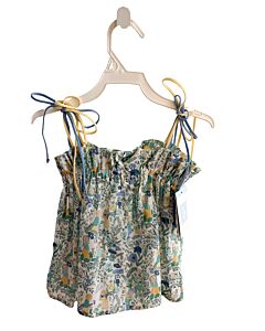 BELLA BLISS  BLUE  FLORAL  SLEEVELESS SHIRT