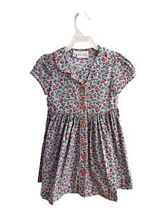 RACHEL RILEY  BLUE  FLORAL  DRESS WITH RIC RAC