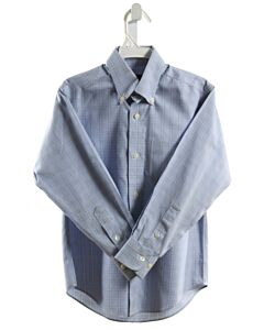 BROOKS BROTHERS  BLUE  PLAID  DRESS SHIRT