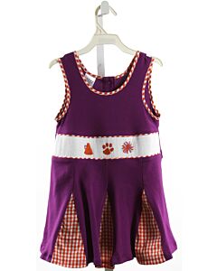 NO TAG  PURPLE KNIT  SMOCKED KNIT DRESS