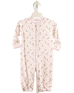 ROYAL BABY  PINK  PRINT  LAYETTE WITH PICOT STITCHING