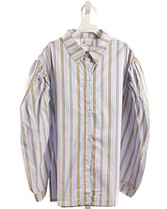 BOLD BELLES  LT BLUE  STRIPED  DRESS SHIRT