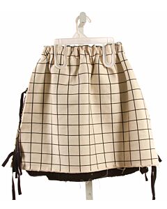 LITTLE CREATIVE FACTORY  BLACK  WINDOWPANE  SKIRT