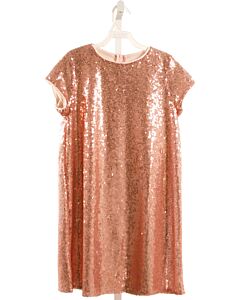 PETITE ADELE  PINK   SEQUINED PARTY DRESS