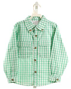 PRODOH  MINT  GINGHAM  DRESS SHIRT